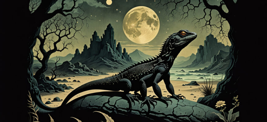 Black Lizard Dream Meaning Photo