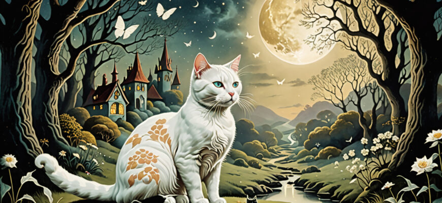 White Cat Dream Meaning Photo