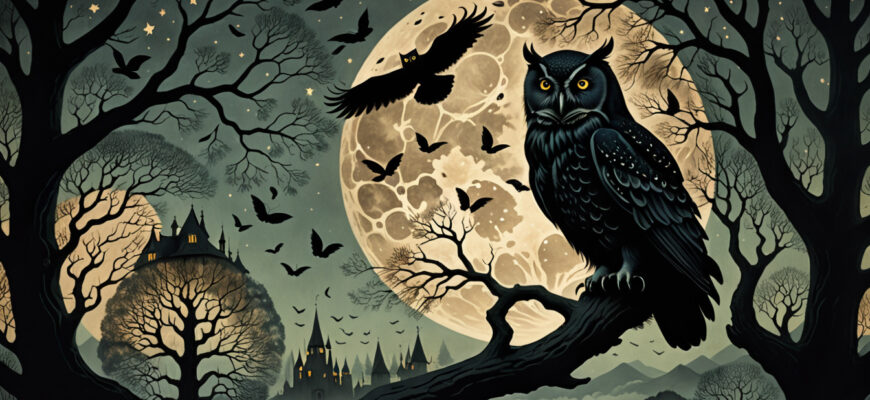 Black Owl Dream Meaning Photo