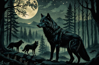 Black Wolf Dream Meaning Photo