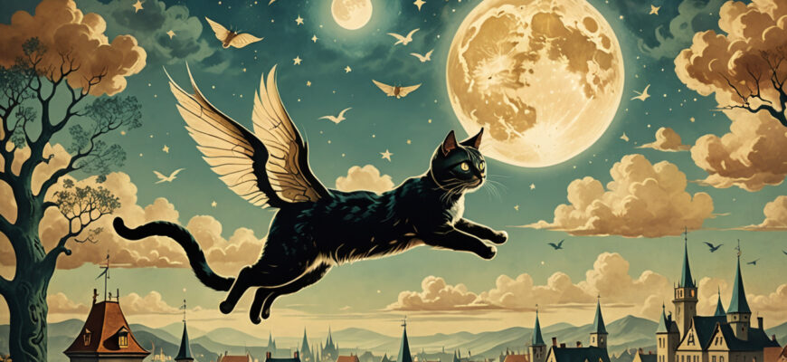 Flying Cat Dream Meaning Photo