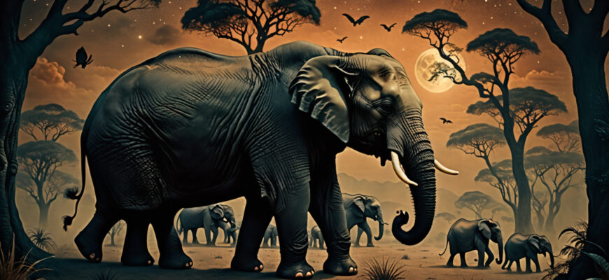 Black Elephant Dream Meaning Photo