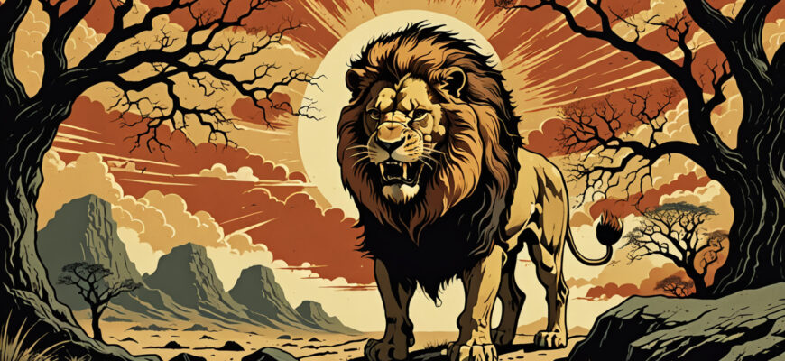 Angry Lion Dream Meaning Photo